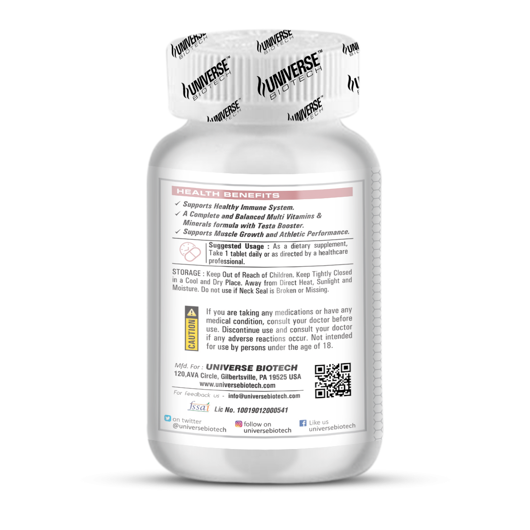 Universe Biotech Multitest 500mg 60 Tablets