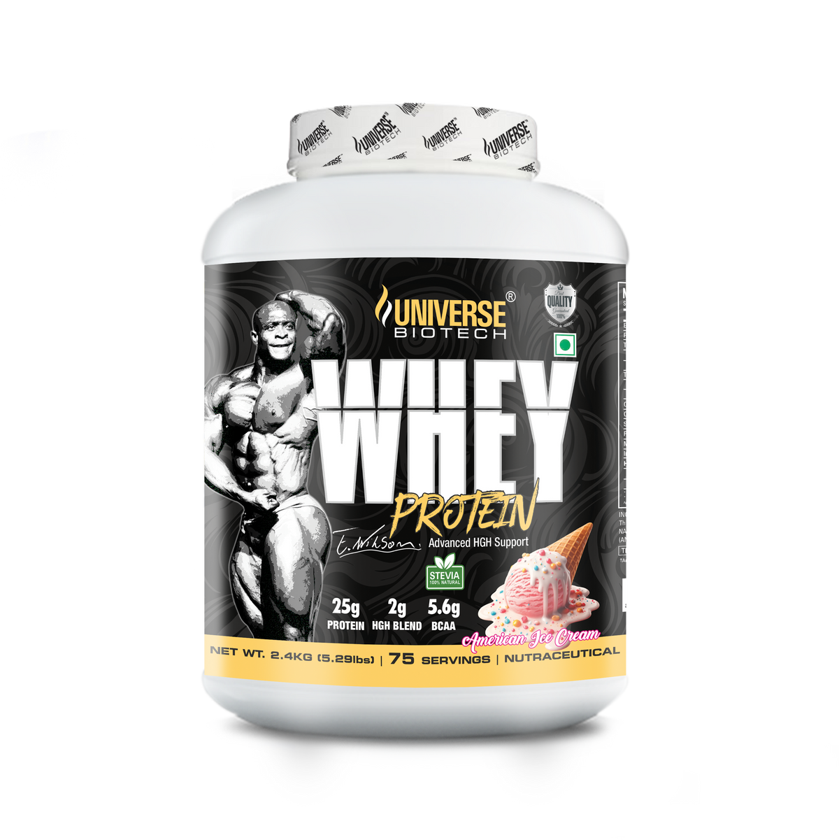 Universe Biotech Whey Protein 5.29lbs (2.4kg) 75 Servings