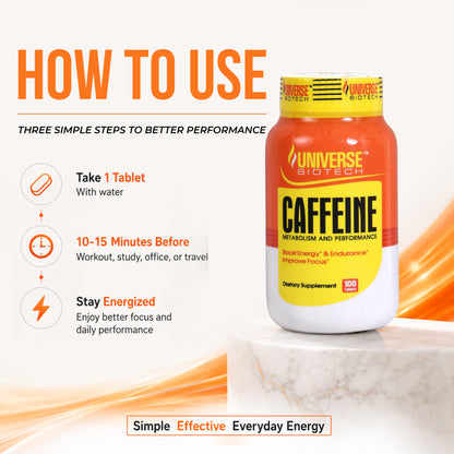 Universe Biotech Caffeine 100 Tablets
