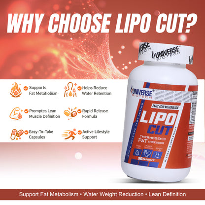 Universe Biotech Lipo Cut Fat Burner 90 Capsules