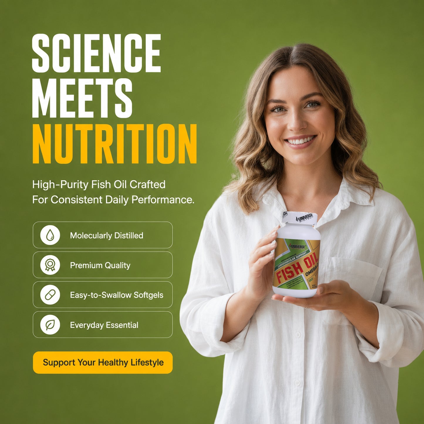 Universe Biotech Omega-3, 90 Softgels