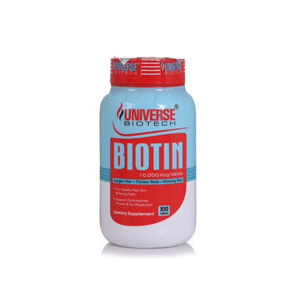 Universe Biotech Biotin 10000mcg 100 Tablets