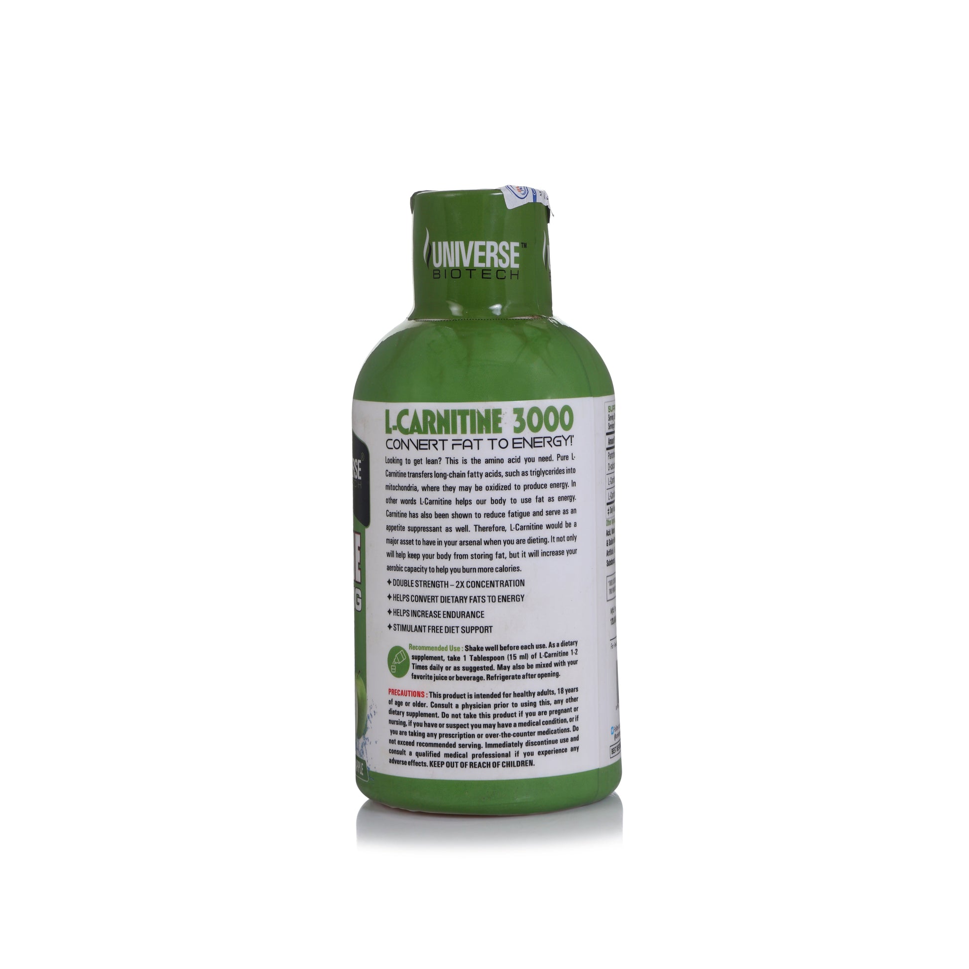 Universe Biotech L-Carnitine 3000mg Liquid 450ml