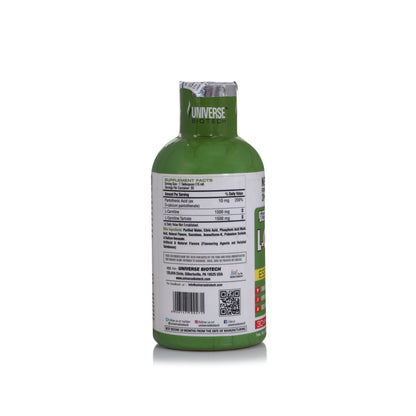 Universe Biotech L-Carnitine 3000mg Liquid (450ml) 30 Servings.