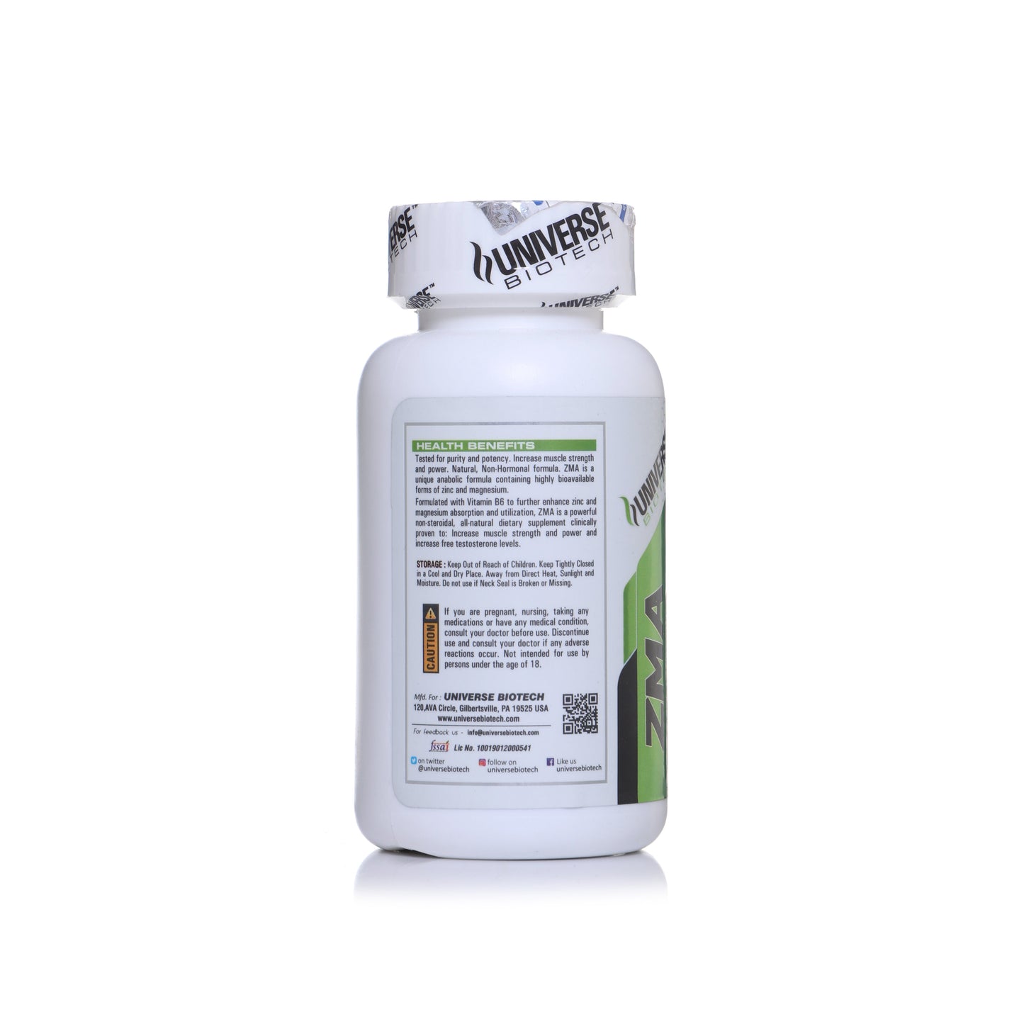Universe Biotech ZMA, 90 Capsules