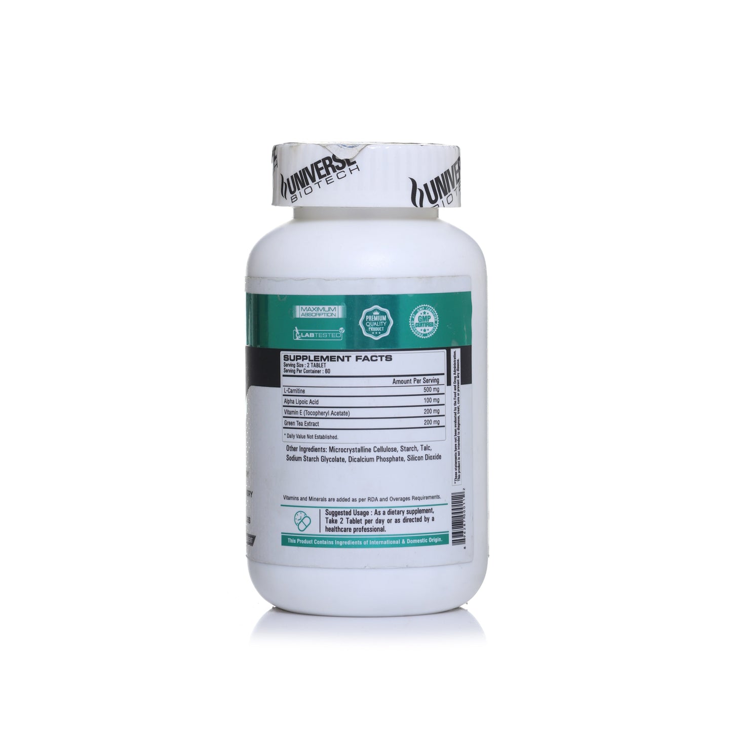 Universe Biotech L-Carnitine Plus 60 Tablets
