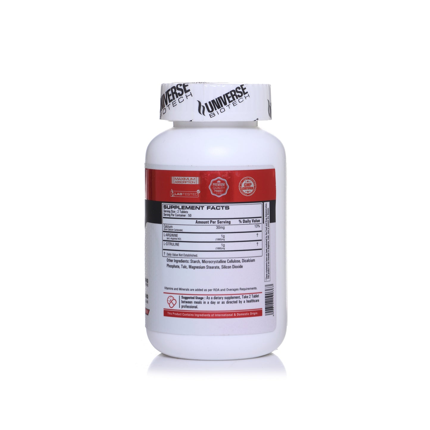 Universe Biotech L-Arginine Plus, 100 Tablets