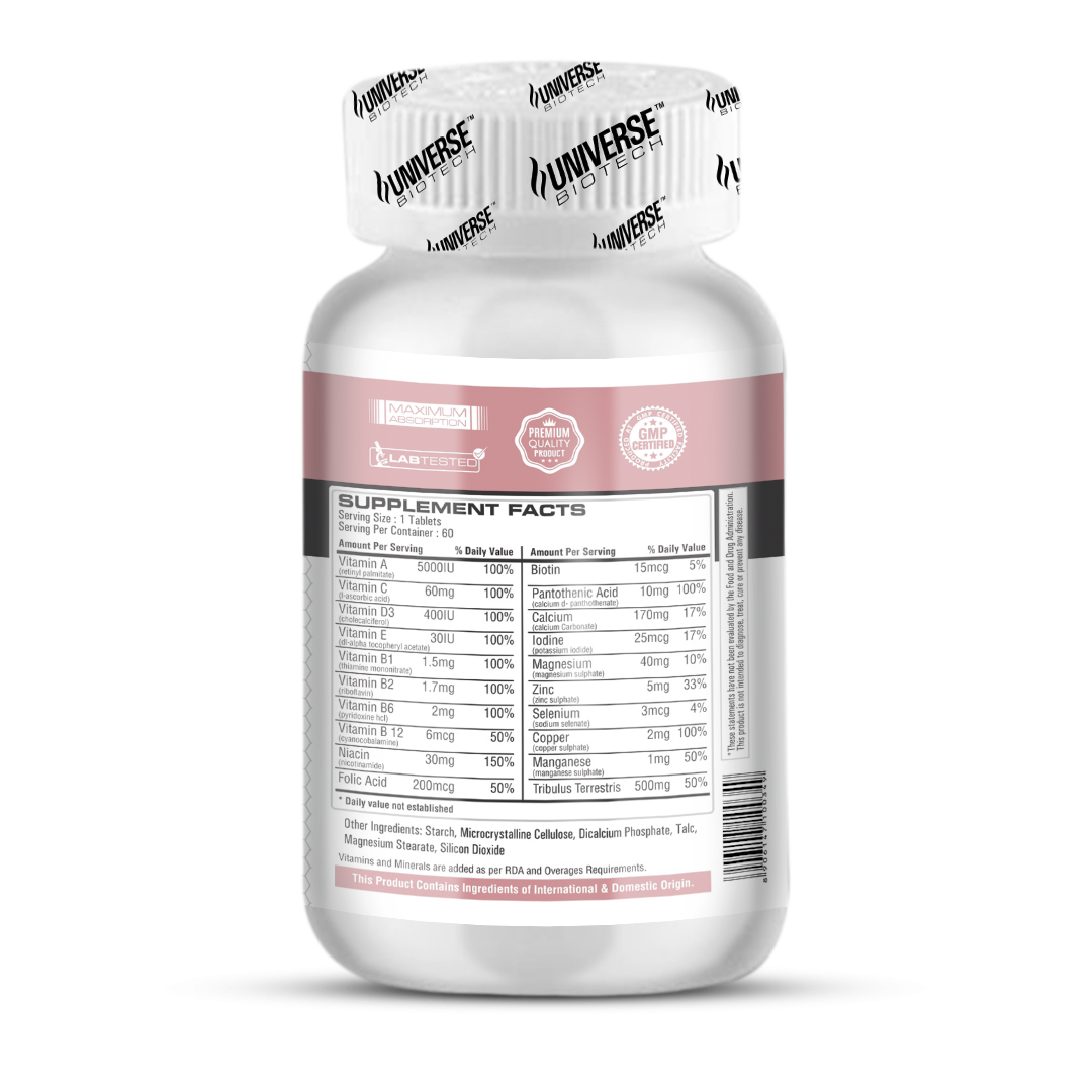 Universe Biotech Multitest 500mg 60 Tablets