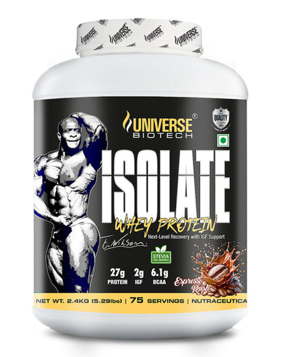 Universe Biotech Isolate Whey Protein 5.29lbs (2.4kg) 75 servings