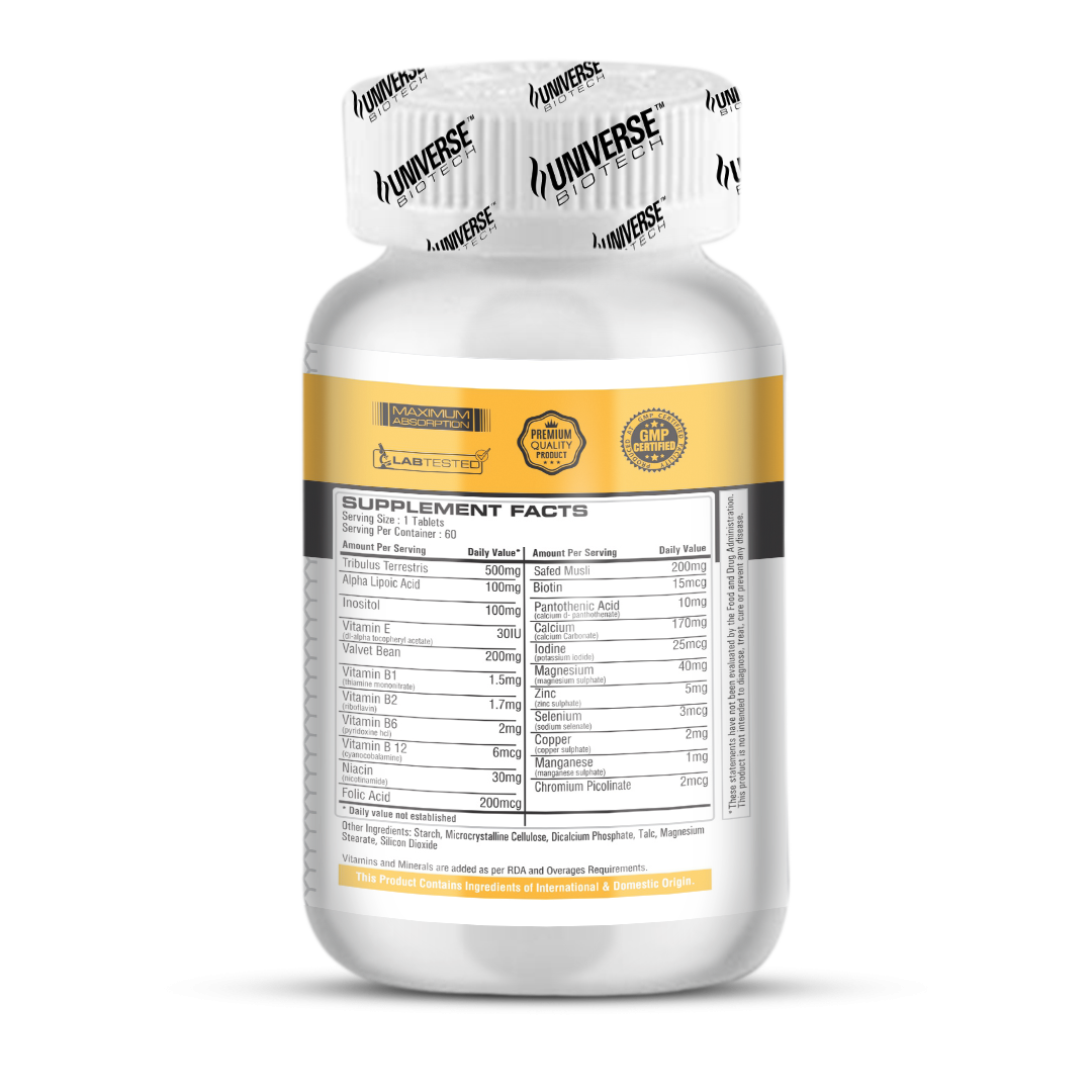 Universe Biotech Testofuel, 60 Tablets