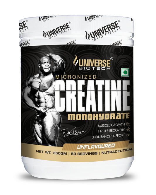 Universe Biotech  Micronized Creatine Monohydrate 250gm 83 servings